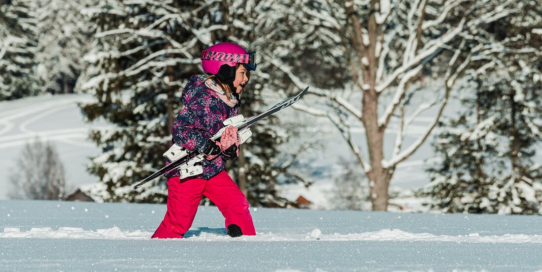 Ako naučiť deti lyžovať?